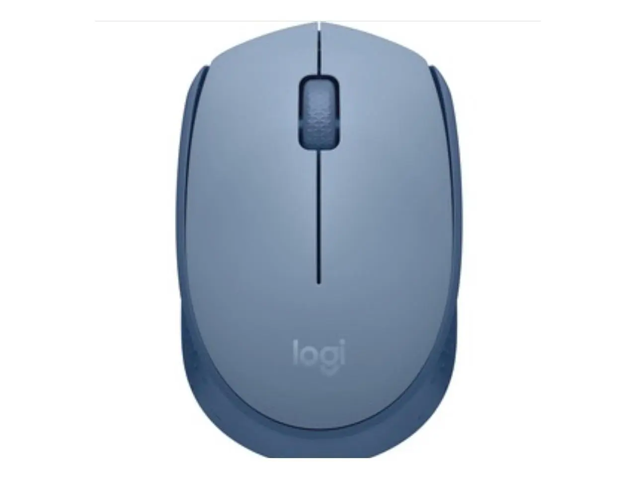 Logitech M170 Wireless Mouse for PC, Mac, Laptop, 2.4 GHz with USB Mini Receiver, Optical Tracking, 12-Months Battery Life, Ambidextrous - Blue Grey
