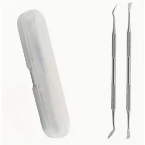 2pcs/set Dental Tools, Dental Pick, Teeth Cleaning Kit Tartar Remover, Dental Hygiene Cleaning Kit, Stainless Steel Durable Scraper Remover for Teeth, Oral Care Kits