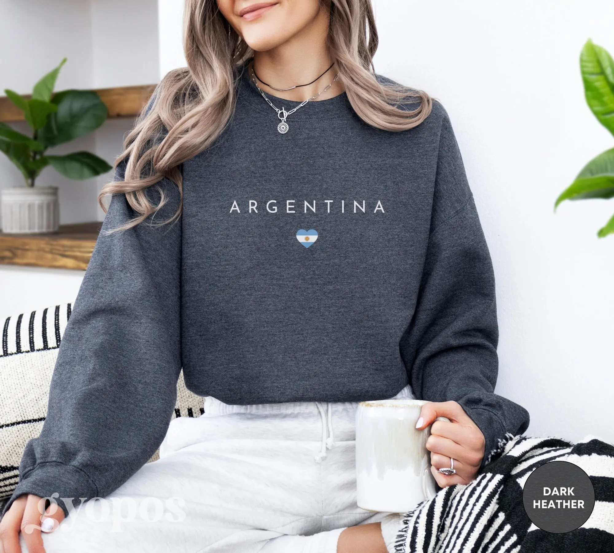 Argentina Sweatshirt, Argentina Crewneck, Argentina Shirt, Argentina Gift, Argentina Flag Pullover, Argentina Souvenir, Travel Sweater