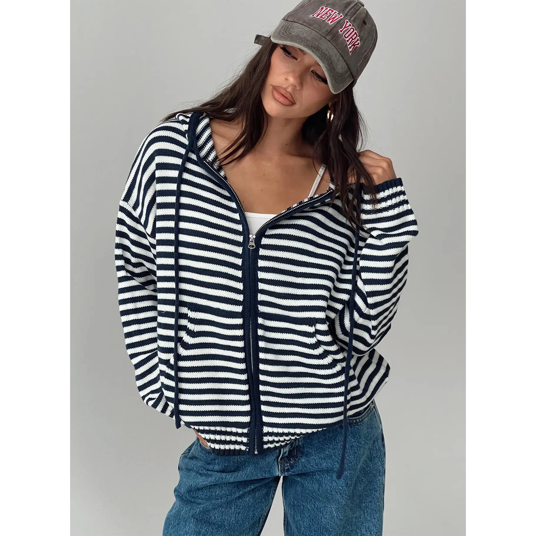 Brienna Zip Jacket Navy