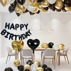 Happy Birthday Balloon Set BalloonGarland Arch Kit with 16 Inch Letter Balloon Love Balloon Latex Balloons for Party Scene Decoration Supplies balloon kit