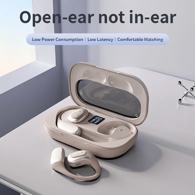 Bluetooth 5.3 , Surround Wireless Stereo Earphones ENC Mic Comfortable Sport Earhooks Tws Ear Buds Noise Cancelling Wireless Earbuds  ipx4Waterproof in Ear Earphones