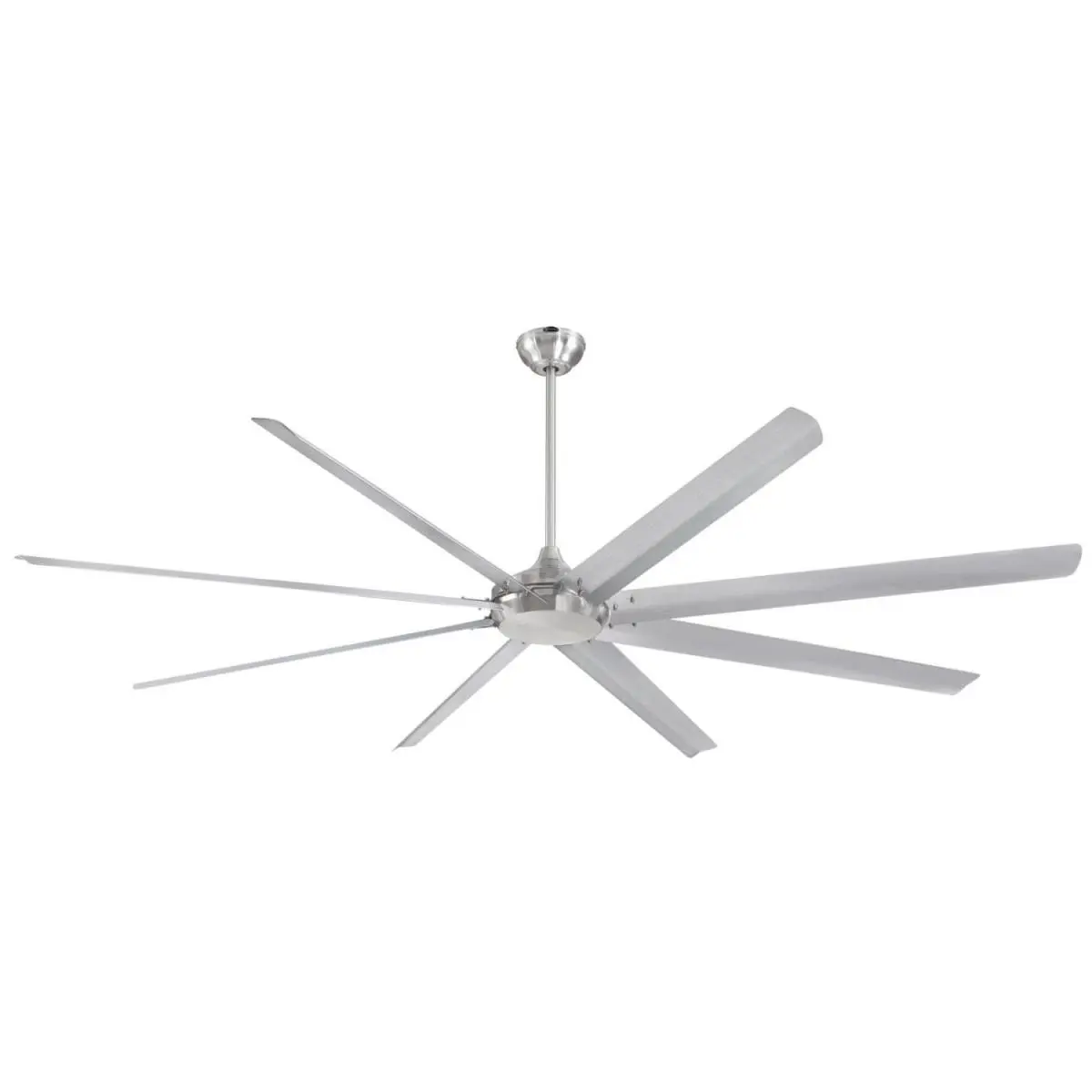 Westinghouse 100-in Brushed Nickel DC Motor Indoor Industrial Ceiling Fan with Aluminum Blades - High-Volume, Low-Speed, Remote-Controlled for Residential & Large Commercial Spaces