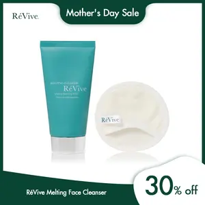 RéVive Melting Face Cleanser - Makeup Remover Cleansing Gel to Melt Away Makeup, Dirt & Impurities from the Skin - Enriched with Olive, Macadamia & Jojoba Oil to Hydrate & Soften Skin (100ml)
