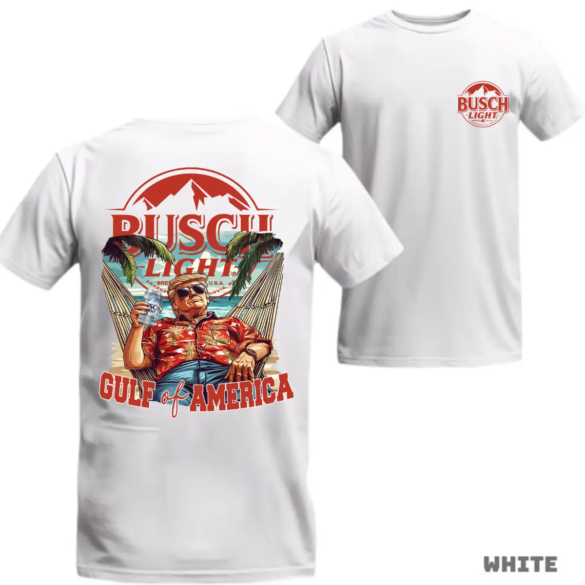 [Sale Up To 60%] Buusch Light T-Shirt, Gulf of America Beer Tee, Vintage Relaxed Fit Shirt for Beer Lovers