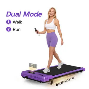 TKW Under Desk Treadmill with 3% Incline, Brushless Motor, Adjustable Stepper, LED Display, Remote Control, 2.5HP
