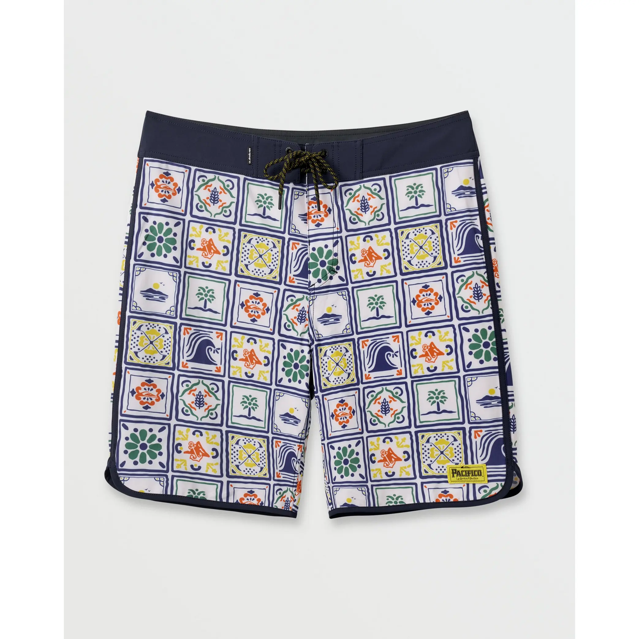 Quiksilver | Quiksilver X Pacifico Scallop 19" Boardshorts | Men's SURFSILK Performance Fabric 4-Way Stretch | Surf & Swim & Travel & Casual Streetwear