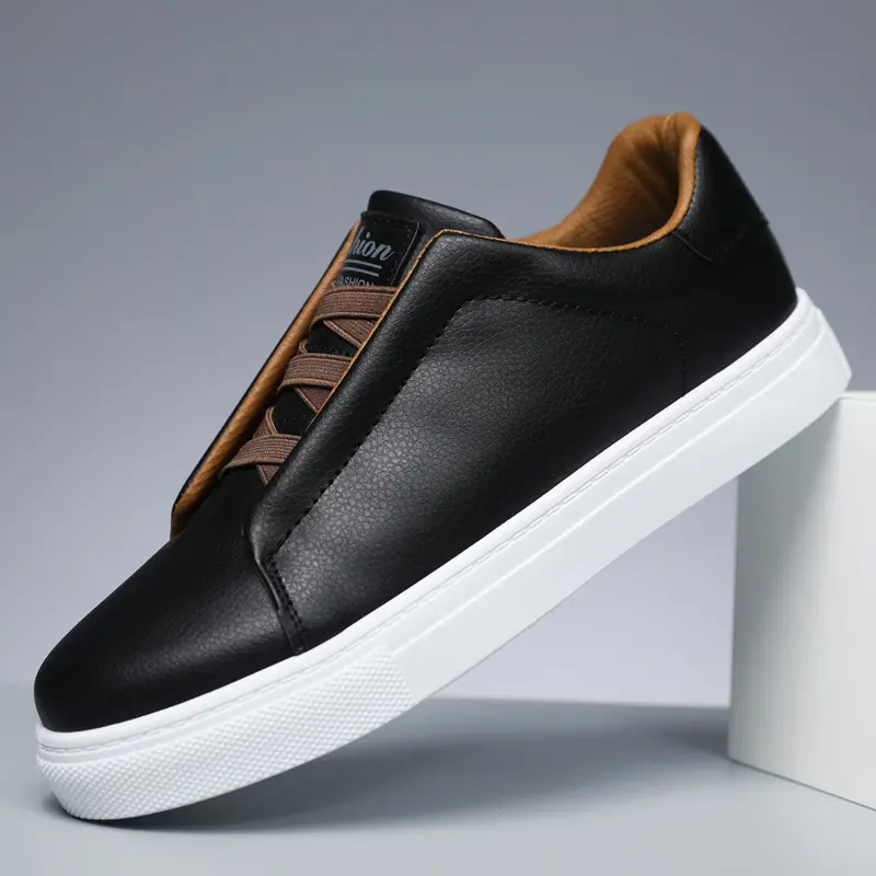 Fashionable solid-colored low-top skate shoes, comfortable and non-slip durable athletic shoes