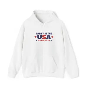 Party in the USA hoodie | Patriotic USA since 1776 design