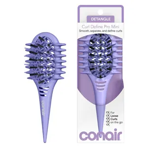 Conair Curl Define Brush Mini Size Loose Curls Purple