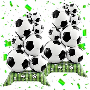 DIYDECTK 2pcs Inflatable Soccer Balloons Party Decorations, 59 Inch Large Standing Soccer Balloon, Sports Balloons for Soccer Birthday Party Supplies