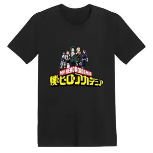 My Hero Academia Team T-Shirt – Anime Tee Featuring Deku, Bakugo, Todoroki, Uraraka & Iida | Iconic Group Pose with MHA Logo | Unisex Sizes S–5XL