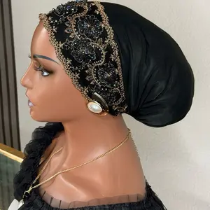 Stretchy embellish head cap