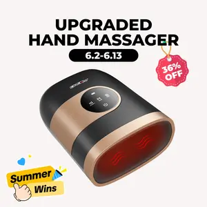 CINCOM Upgraded Hand Massager (BLACK), Cordless Hand Massager with Heat for Gifts, Mothers Day Gift, Mom Gift,summerwins