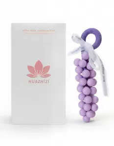 Handmade Grape Soap on a Rope - Fruit Shaped Scented Bar Soap, Gentle Cleansing & Moisturizing Natural Glycerin Body Soap, Creative Holiday Gift Choice for Women