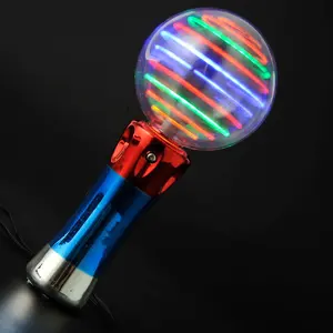 PowerTRC Light Up Magic Wand Toy for Kids, Spinning and Flashing LED Wand Light Show, Fun Gift, Party Favors, Classroom Rewards Or Birthday Parties, Autism Sensory Toys