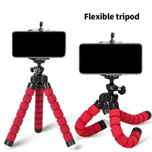 Tripod For Phone Flexible Sponge Octopus Mini Tripod For Phone Mini Camera Tripod Phone Holder Clip Stand Accessories Compact