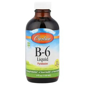 Carlson B-6 Liquid, Natural Berry Lemonade, 4 fl oz (120 ml)