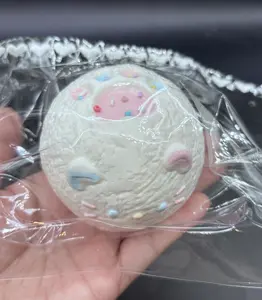 Frozen Butter Colorful kitten ball with cat paw scar taba squishy