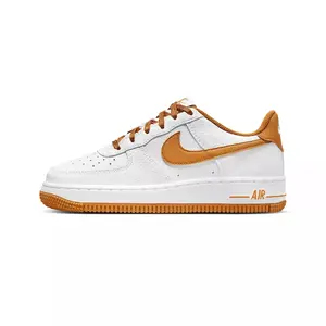 Youth Nike Air Force 1 BG White/Desert Ochre (FJ0706 100) (GS)