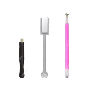 3pcs/lot Double Head Flower Nail Magnet Pens Strong Magnet Cat Eye Rectangle Cylidrical