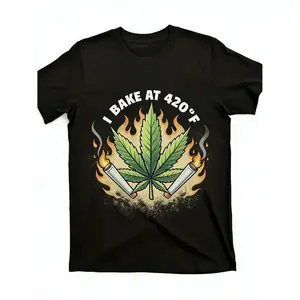 Men’s 420 culture T-shirt – leaf smoke & 420 print, breathable crewneck, perfect for 4/20 events, casual wear, pharmacy vibes, iconic stoner tee.