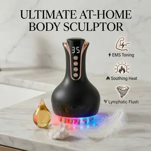 4-in-1 Electric Muscle Massager with 35 Speeds | Handheld Deep Tissue Massage Tool with Heat & Vibration | Portable Personal Care for Neck, Shoulders, Legs | Mother's Day Gift,Summer vibes , tiktok shop spring glow up