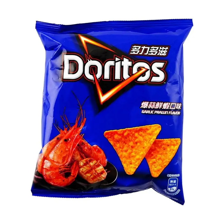 DoritosCorn Chips (Artificial Salted shrimp with pepper&Garlic)48g *3 &  Corn Chips Ketchup Flavor 46g  *3