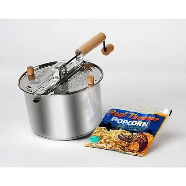 Whirley Pop Stainless Steel Popper with Popcorn Kit