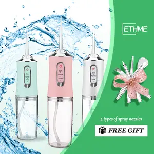 Travel Dental Rechargeable Toothbrush upgrade with Mini Water flosser for Braces 4 in 1 Portable Burst Oral Irrigator Oral Rinse with 4 Counts Strongest Cheaper Flosser Cordless Portable Cleansing for Home Travel Winter Gift
