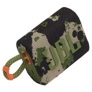 JBL Go 3 Portable Bluetooth Speaker Protector, for JBL GO 3 Bluetooth Speaker with excellent sound quality, powerful bass, IP67 water dust resistance, 5 hours of playback time, suitable for home, outdoor and travel use (camouflage)