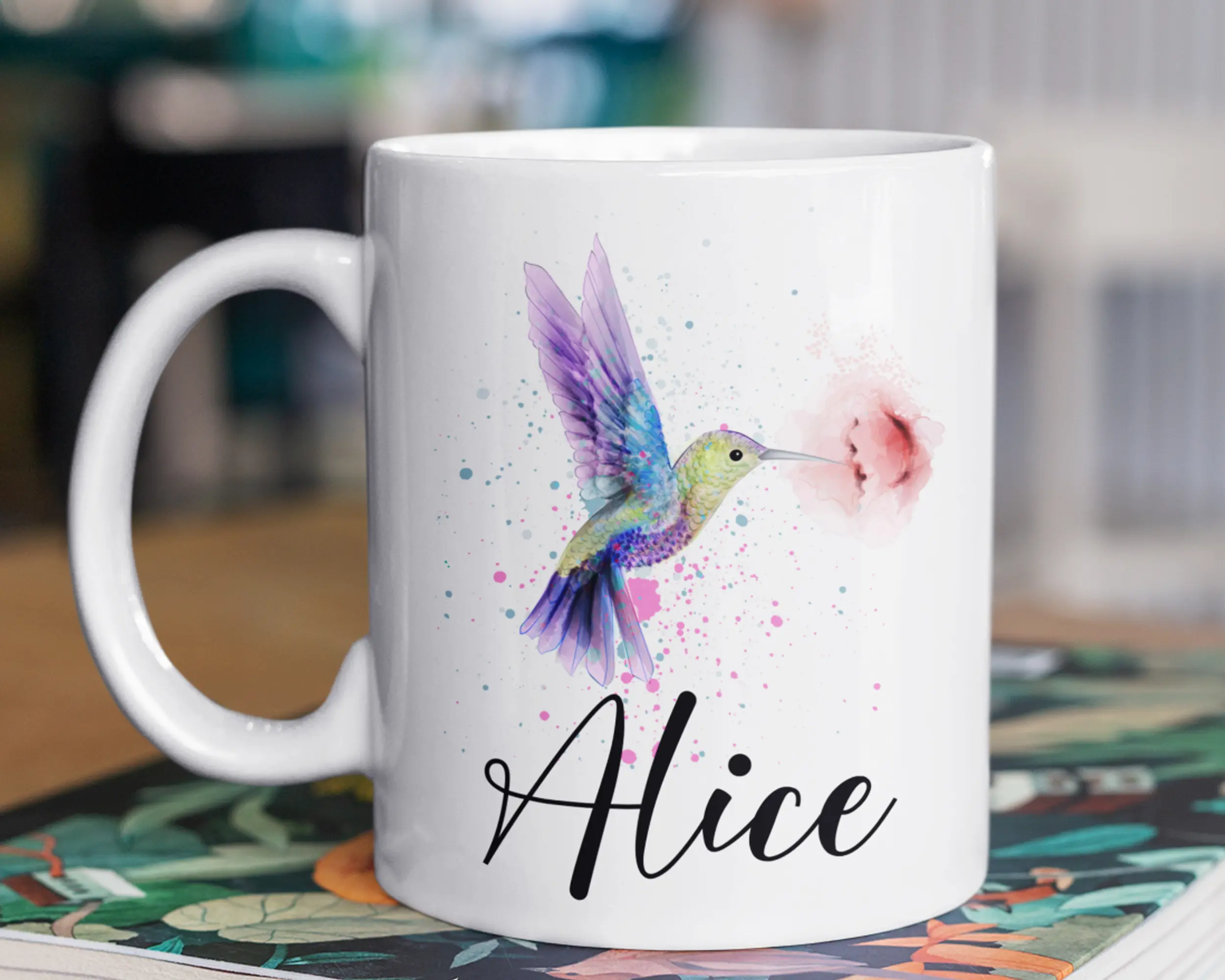Hummingbird Mug, Hummingbird Coffee Mug, Humming Bird Gifts - Personalized Gifts - Bird Lover Gifts - Bird Mug - Hummingbird Gifts for Women