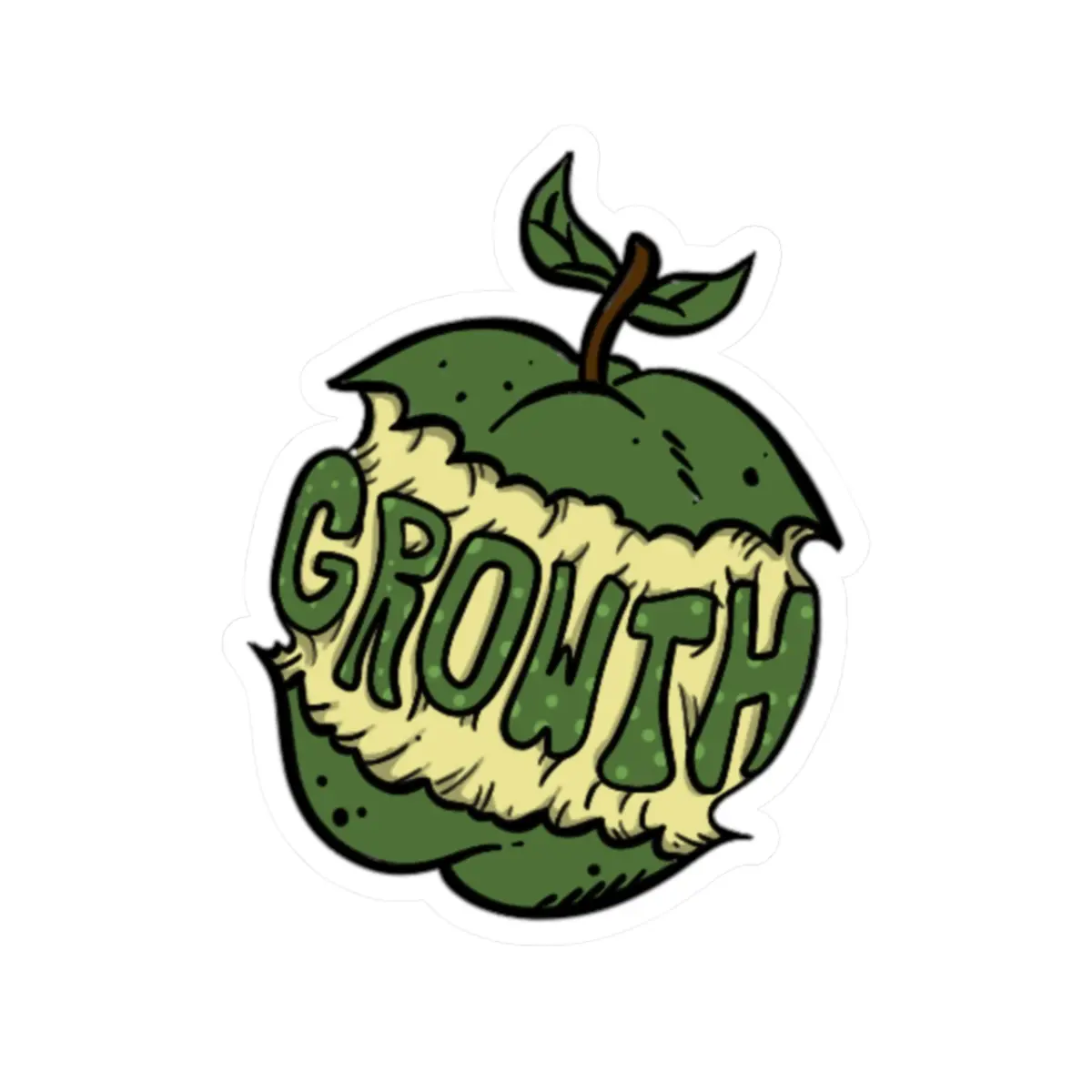 Growth Apple, Sticker