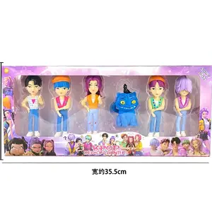 NEW Kpop Devil Hunter Rumi Zoe Mira Anime Polyvinyl Chloride Character Collection Desktop Trinkets Childrens New Year Gift