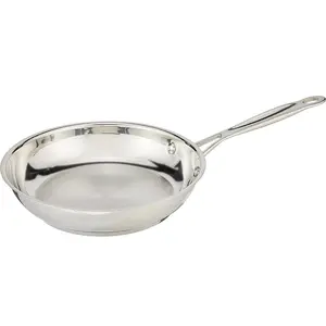 8-Inch Chef's-Classic Stainless Cookware - Open Skillet, Ideal for Cooking, Versatile Pans for Various Dishes