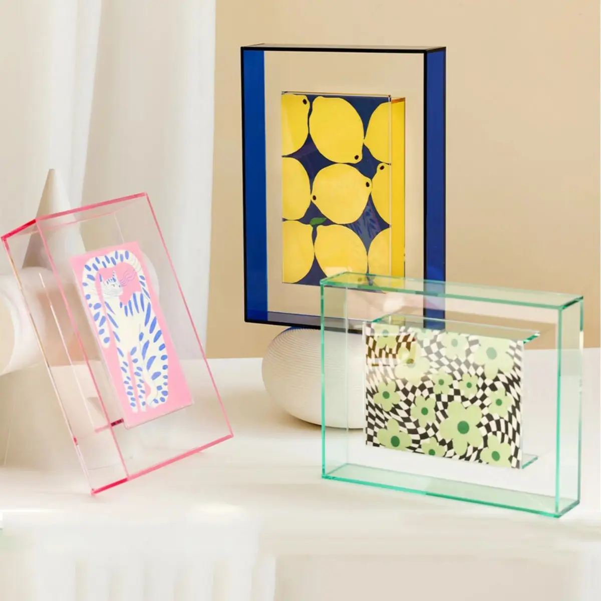 Showcase Your Memories! Acrylic Transparent Photo Frame - Perfect for Photos, Art, & More! ️