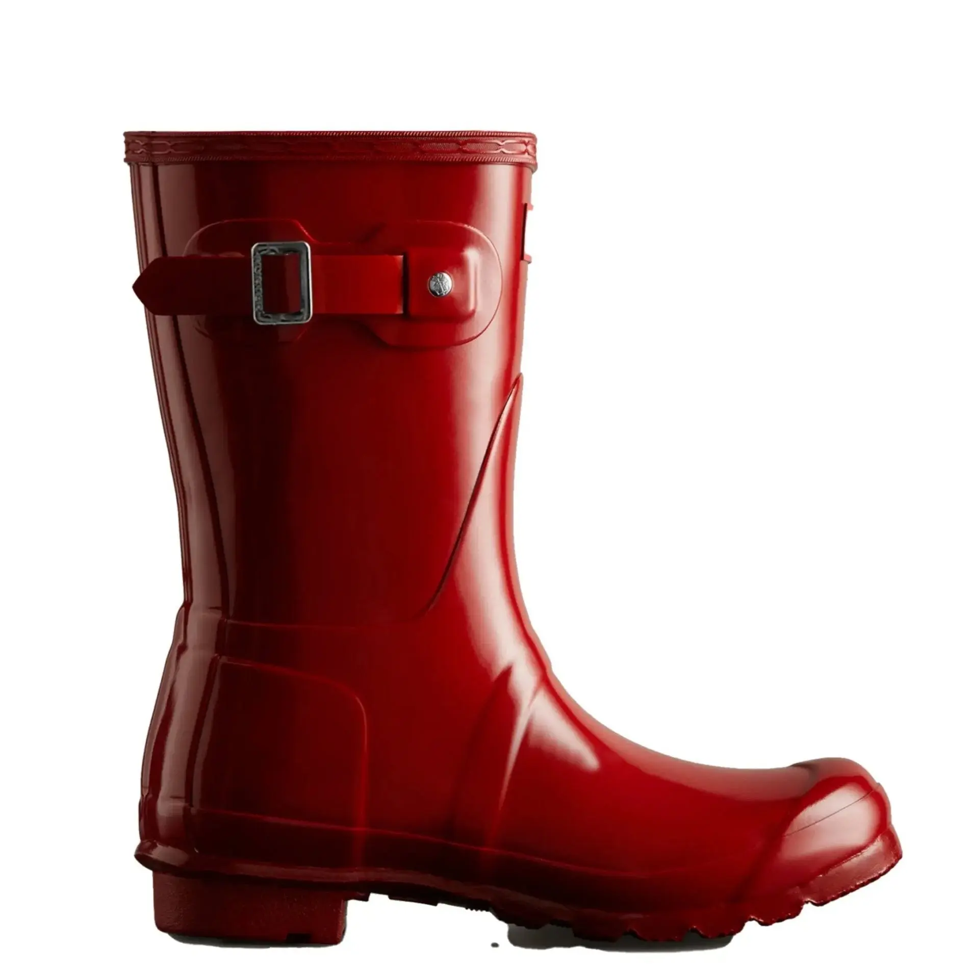 HUNTER BBOOTS W ORG SHORT GLOSS BOOT