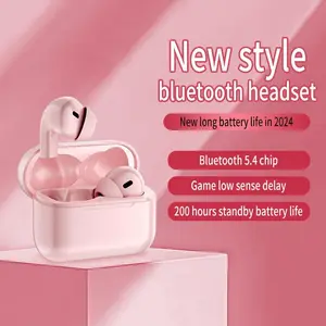 MOKATA Pink Wireless Earbuds - Audio Headphones, Bluetooth 5.4, Instant Connection, No Interruptions, Low Latency for Gaming, 200H Standby, Wireless BT Headset, Everyday Outings & Sports Accessory