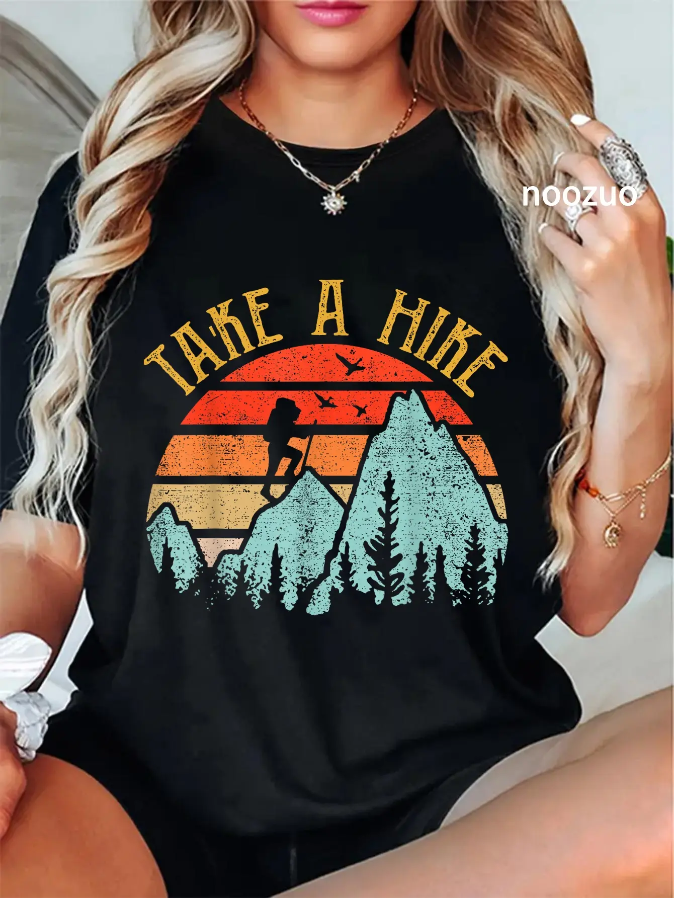 100% Cotton Hiking T Shirt Take A Hike Funny Hiker Gift Camping Camper T-Shirt