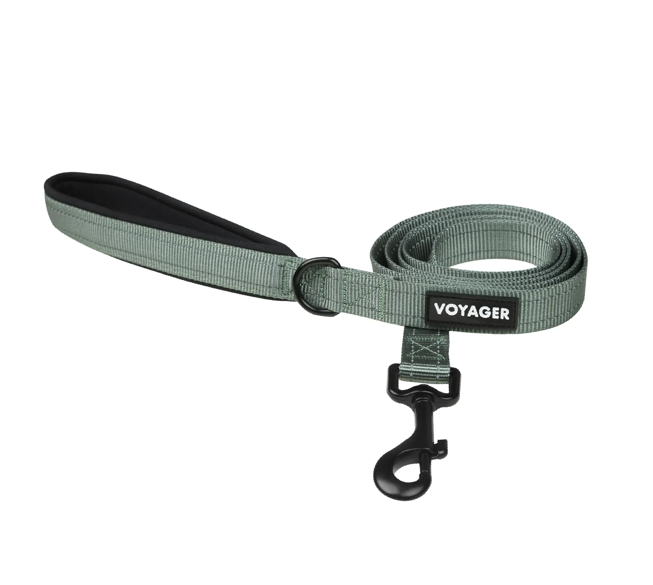 Voyager Reflective Dog Leash with Neoprene Handle 5ft - Heavy Duty Nylon Leash for Small Medium Large Dogs, Puppies - Walking Running Training, Comfortable Grip, Multiple Colors by Best Pet Supplies