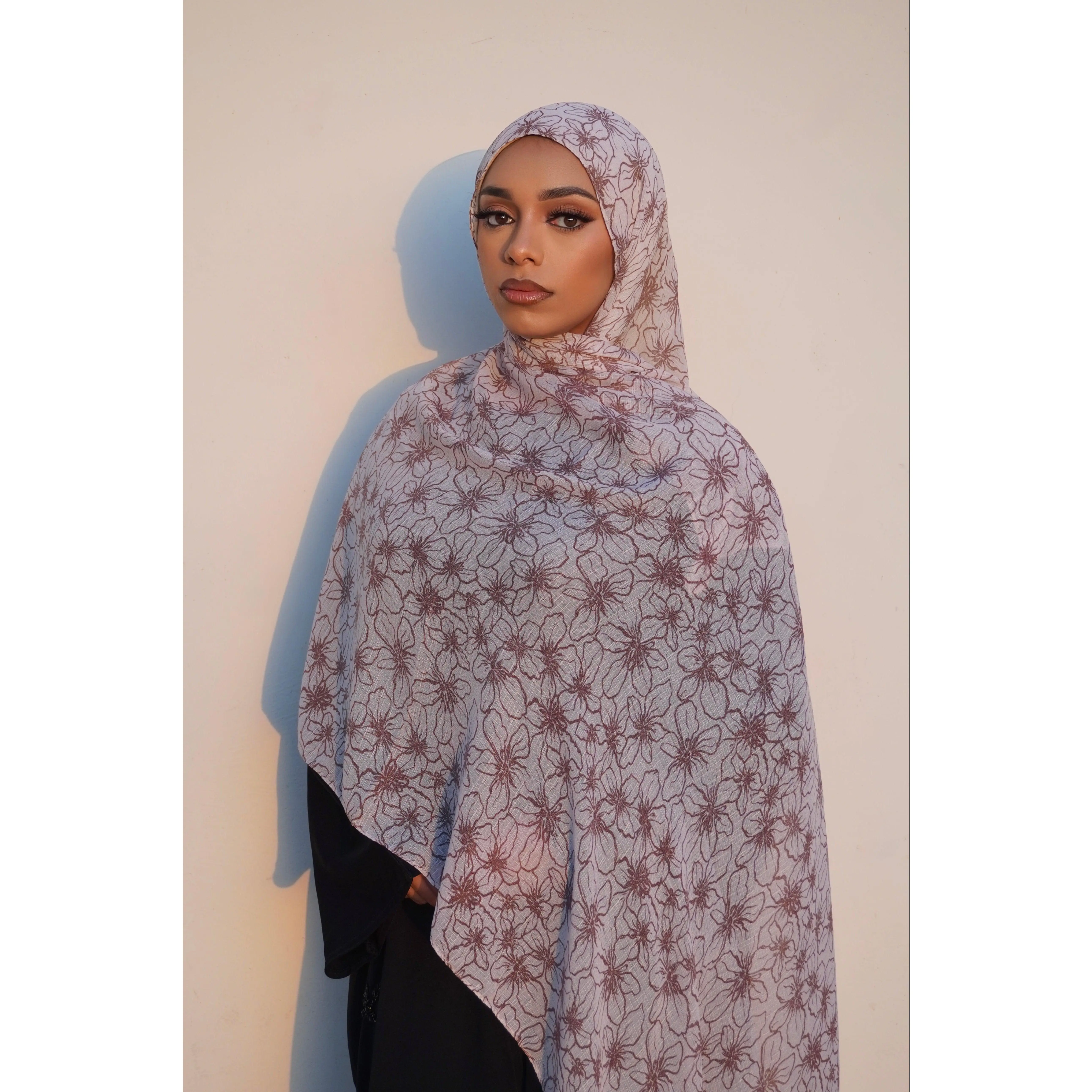 Mocha - Printed Hijab
