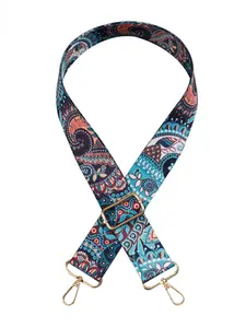 Ethnic Style Wide Shoulder Strap - 1PC Adjustable Replacement Bag Strap for Guitar Belt, Crossbody Canvas Bag & Handbags, Designed for Women & Girls. Features a Broad Strap for Comfortable Carry, Ethnic Pattern for Stylish Accent