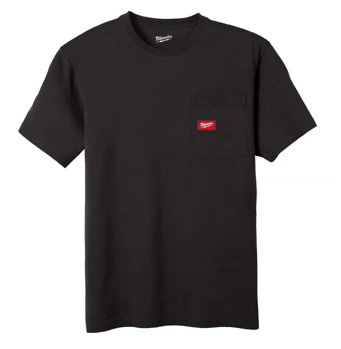 Milwaukee 605B-XL Gridiron S Short Sleeve Men's Round Neck Black Tee Shirt