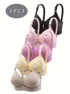 Women's Seamless Push-Up Bras, Comfortable Full Coverage Design, Breathable Soft Fabric, All Season Wear, Perfect Daily Underwear