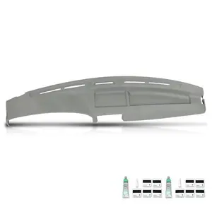 Soft TPE Dashboard Dash Cover Gray Fit For 92-97 Ford F-150 F-250 F-350 Bronco