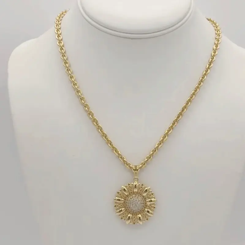 Rodriguezjewelry # 2064 necklace ( 17 inches ) # 2223 pendant