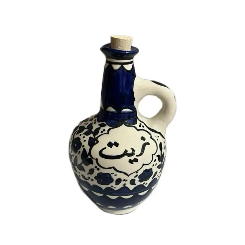 Ceramic Oil Dispenser with Handle Lift & Pour, 7L Vibrant Aesthetic Modern Kitchen Container, Ceramic Charm Kitchenware for Home Cooking & Kitchen Organization