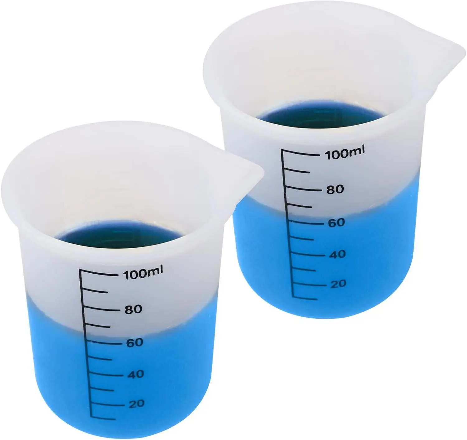 Laundry Detergent Cup,Silicone Laundry Detergent Measuring Cup,Washable Laundry Measuring Cup for Liquid Detergent,2Pcs Cup Measuring Cup,No More Mess or Leaks KEUYE