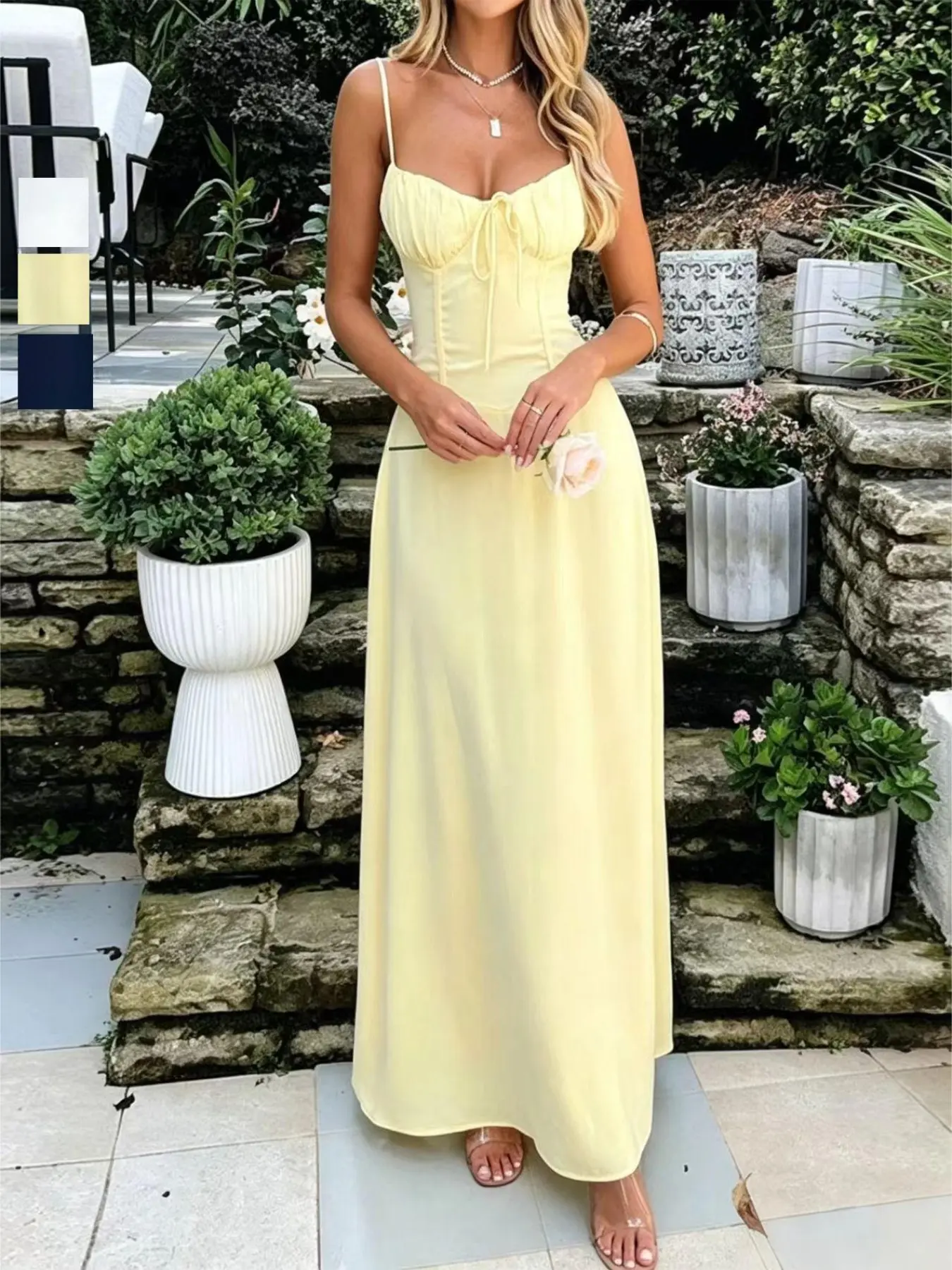 women's formal black dress LaDivine CH048 Dress