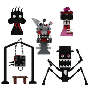 sprunki Building Block Characters Set, 310 Pieces, Cartoon Animal Figures, Creative Construction Toy